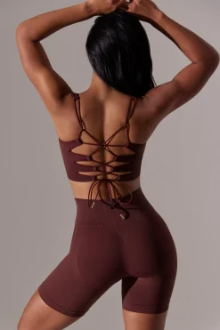 Oh Polly Women'S Clothing Sale - $65 And Under | Women'S Clothing Sale - $40 And Under^High Waist Super Sculpt Biker Shorts in Burgundy