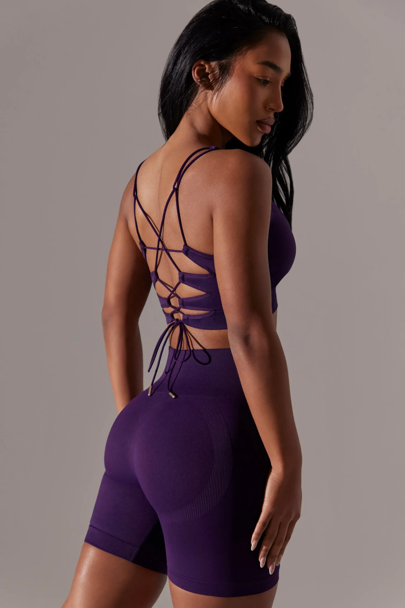 Oh Polly Women'S Clothing Sale - $65 And Under | Women'S Clothing Sale - $40 And Under^High Waist Super Sculpt Biker Shorts in Purple