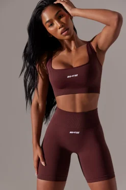 Oh Polly Women'S Clothing Sale - $65 And Under | Women'S Clothing Sale - $40 And Under^High Waist Super Sculpt Biker Shorts in Burgundy