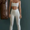 Oh Polly Matching Sets | Leggings^High Waist Wrap Over Leggings in Grey