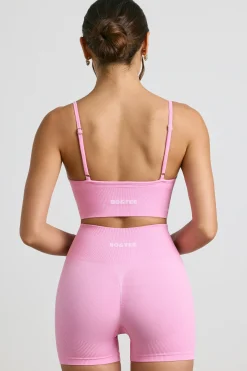 Oh Polly Matching Sets | Shorts^High-Waist Define Luxe Mini Shorts in Bubblegum Pink