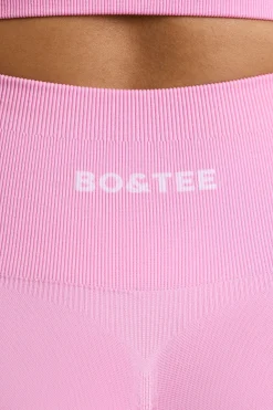 Oh Polly Matching Sets | Shorts^High-Waist Define Luxe Mini Shorts in Bubblegum Pink