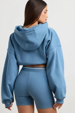 Oh Polly Women'S Clothing Sale - $65 And Under | Women'S Clothing Sale - $40 And Under^High-Waist Mini Shorts in Steel Blue SteelBlue