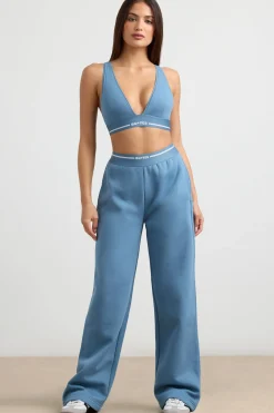 Oh Polly Women'S Clothing Sale - $65 And Under | Women'S Clothing Sale - $40 And Under^High-Waist Straight-Leg Joggers in Steel Blue SteelBlue