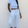 Oh Polly Women'S Clothing Sale - $65 And Under | Women'S Clothing Sale - $40 And Under^Jog On Petite Cropped Joggers in Blue