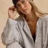Oh Polly Knitwear^Knit Beanie Hat in Charcoal Marl CharcoalMarl
