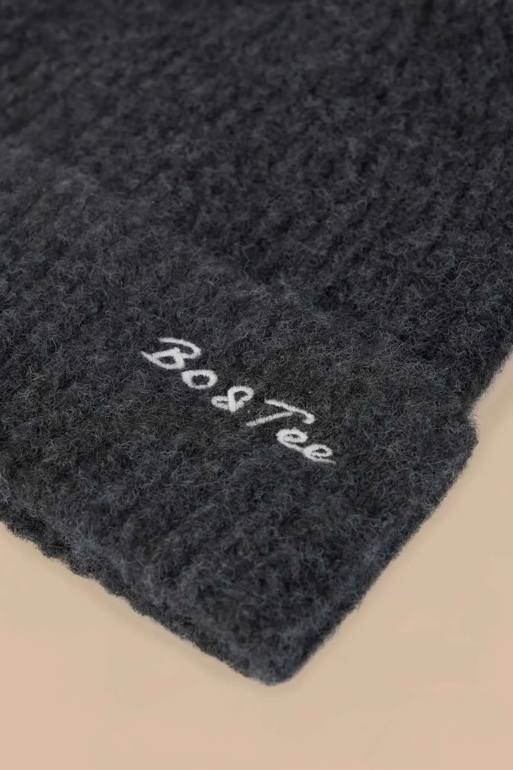 Oh Polly Knitwear^Knit Beanie Hat in Charcoal Marl CharcoalMarl