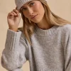 Oh Polly Knitwear^Knit Beanie Hat in Ice Marl IceMarl