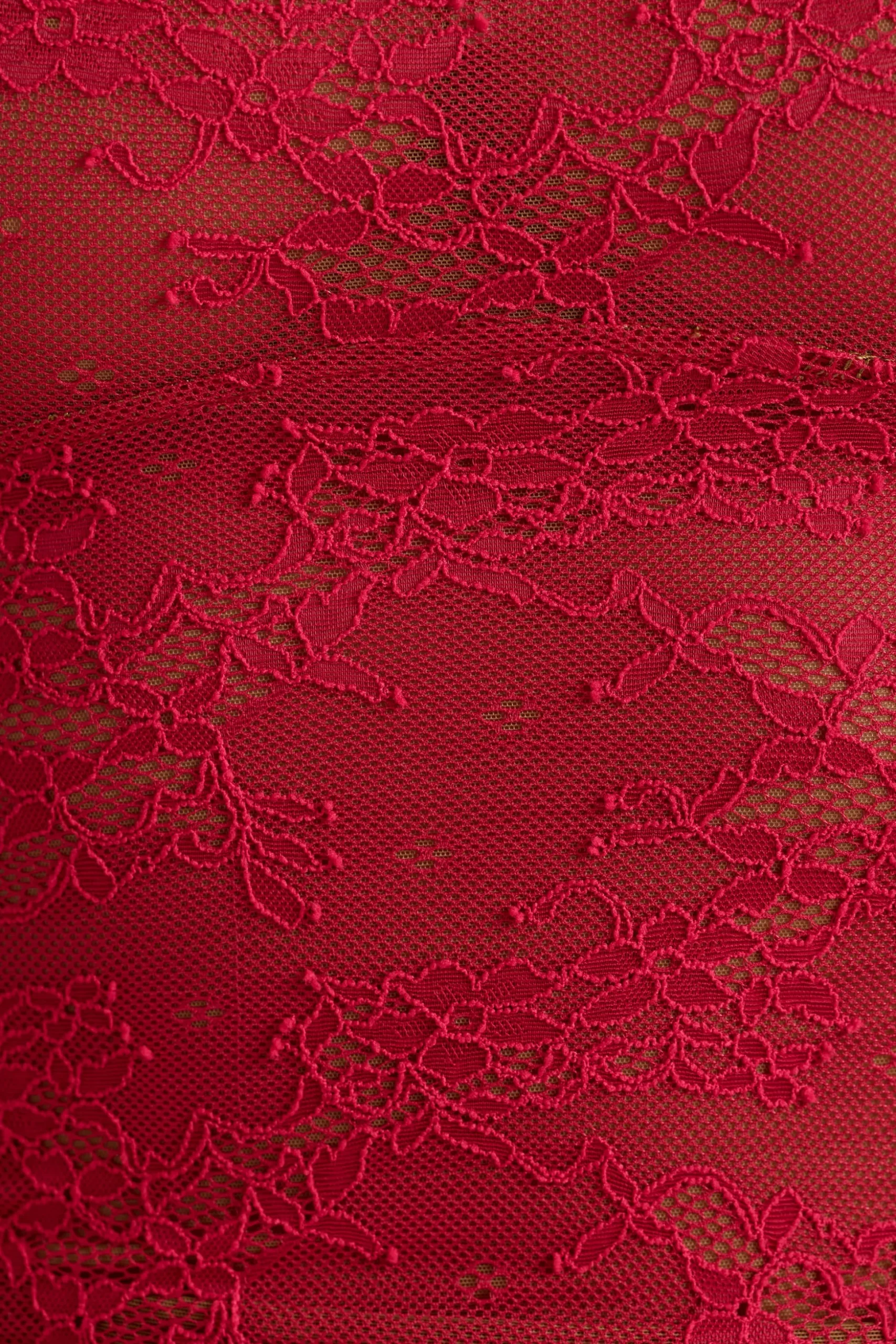 Oh Polly Skirts & Skorts | Co-Ords^Lace Ruffle Mini Skirt in Cherry Red CherryRed