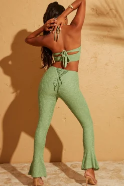 Oh Polly Women'S Clothing Sale - $65 And Under | Women'S Clothing Sale - $40 And Under^Lace Up Back Trousers in Green