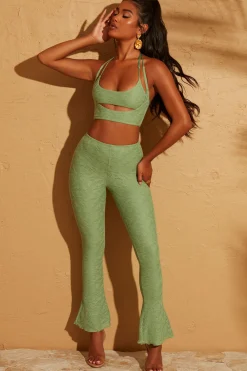 Oh Polly Women'S Clothing Sale - $65 And Under | Women'S Clothing Sale - $40 And Under^Lace Up Back Trousers in Green
