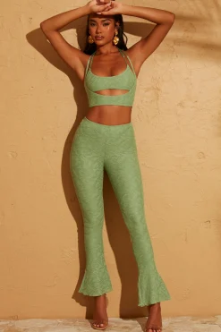 Oh Polly Women'S Clothing Sale - $65 And Under | Women'S Clothing Sale - $40 And Under^Lace Up Back Trousers in Green