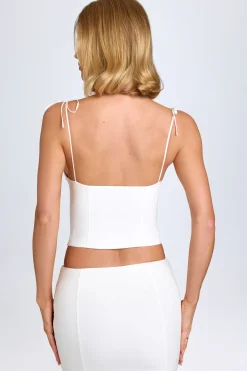 Oh Polly Co-Ords | Tops^Lace-Trim Camisole Top in White