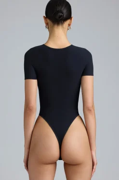 Oh Polly Women'S Clothing Sale - $65 And Under | Women'S Clothing Sale - $40 And Under^Lace-Up Bodysuit in Black
