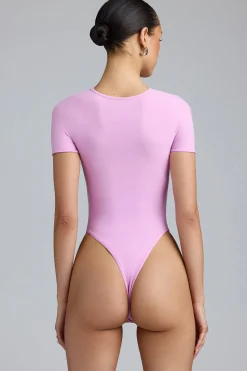 Oh Polly Women'S Clothing Sale - $65 And Under | Women'S Clothing Sale - $40 And Under^Lace-Up Bodysuit in Violet Pink VioletPink