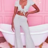 Oh Polly Women'S Clothing Sale - $65 And Under | Women'S Clothing Sale - $40 And Under^Laid Back Petite Wide Leg Trousers in Grey