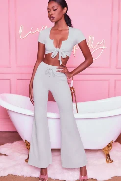 Oh Polly Women'S Clothing Sale - $65 And Under | Women'S Clothing Sale - $40 And Under^Laid Back Petite Wide Leg Trousers in Grey