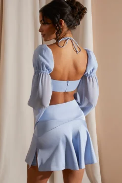Oh Polly Women'S Clothing Sale - $65 And Under | Women'S Clothing Sale - $40 And Under^Long Puff Sleeve Bralette in Blue