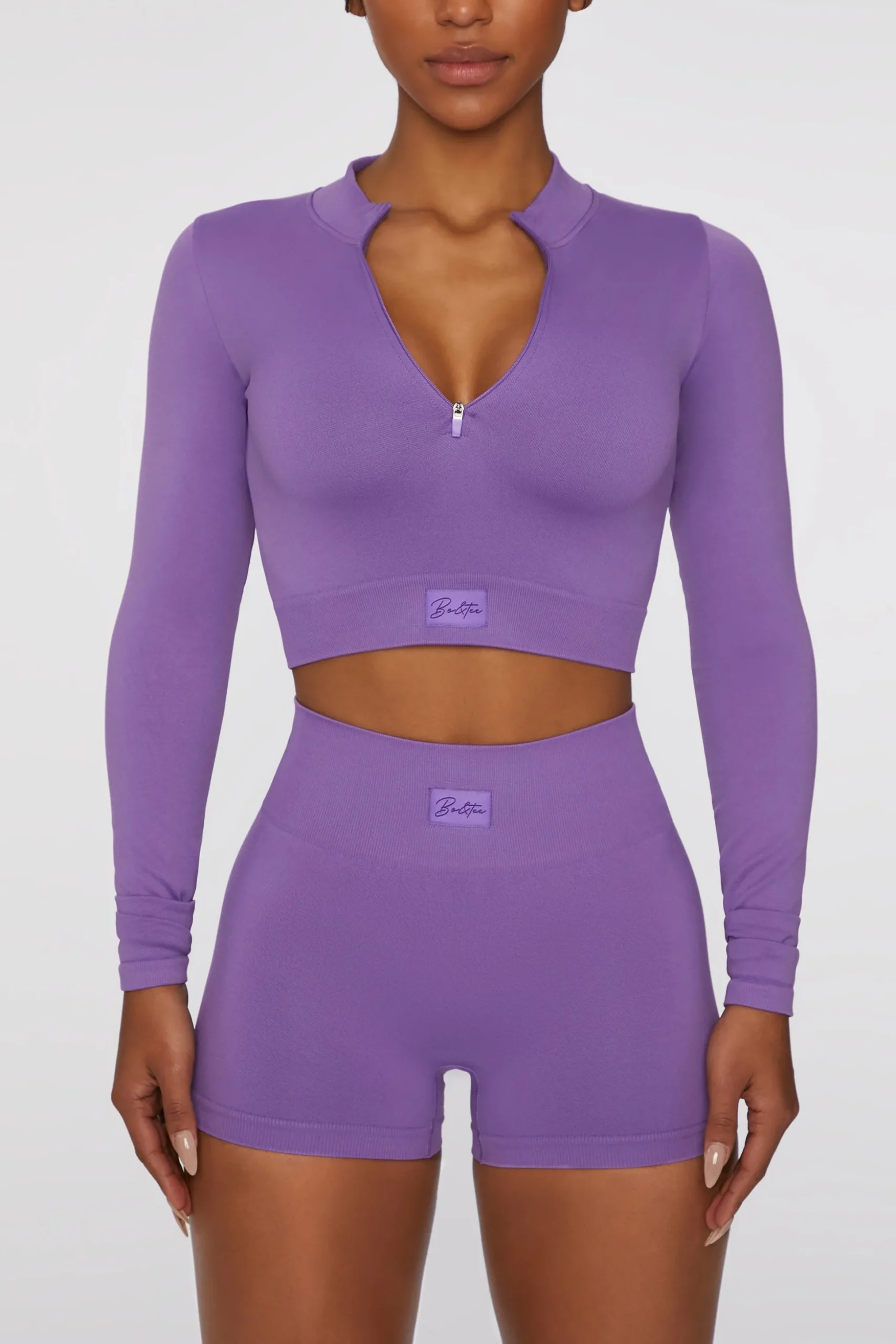 Oh Polly Women'S Clothing Sale - $65 And Under | Women'S Clothing Sale - $40 And Under^Long Sleeve Crop Top in Purple