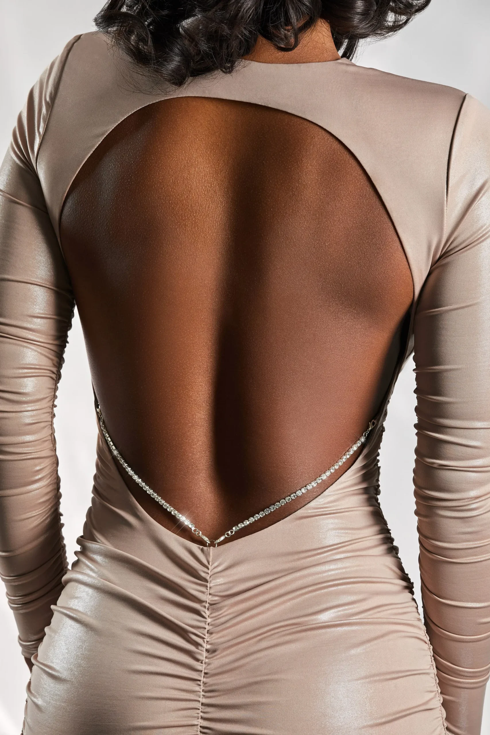 Oh Polly Women'S Clothing Sale - $65 And Under | Women'S Clothing Sale - $40 And Under^Long Sleeve Mini Dress in Taupe