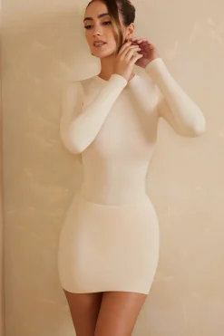 Oh Polly Women'S Clothing Sale - $65 And Under | Women'S Clothing Sale - $40 And Under^Low Rise Bodycon Mini Skirt in Ivory