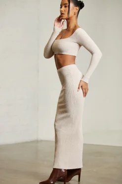 Oh Polly Women'S Clothing Sale - $65 And Under | Women'S Clothing Sale - $40 And Under^Low Rise Maxi Skirt in Beige