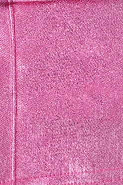 Oh Polly Women'S Clothing Sale - $65 And Under^Metallic Denim Belted Corset Playsuit in Deep Pink DeepPink
