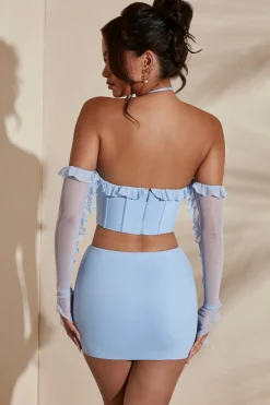 Oh Polly Women'S Clothing Sale - $65 And Under | Women'S Clothing Sale - $40 And Under^Micro Mini Skirt in Light Blue LightBlue