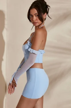 Oh Polly Women'S Clothing Sale - $65 And Under | Women'S Clothing Sale - $40 And Under^Micro Mini Skirt in Light Blue LightBlue