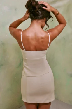 Oh Polly Women'S Clothing Sale - $65 And Under | Women'S Clothing Sale - $40 And Under^Mid Rise Linen Mini Skirt in White