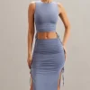 Oh Polly Women'S Clothing Sale - $65 And Under | Women'S Clothing Sale - $40 And Under^Mid Rise Midi Skirt in Blue