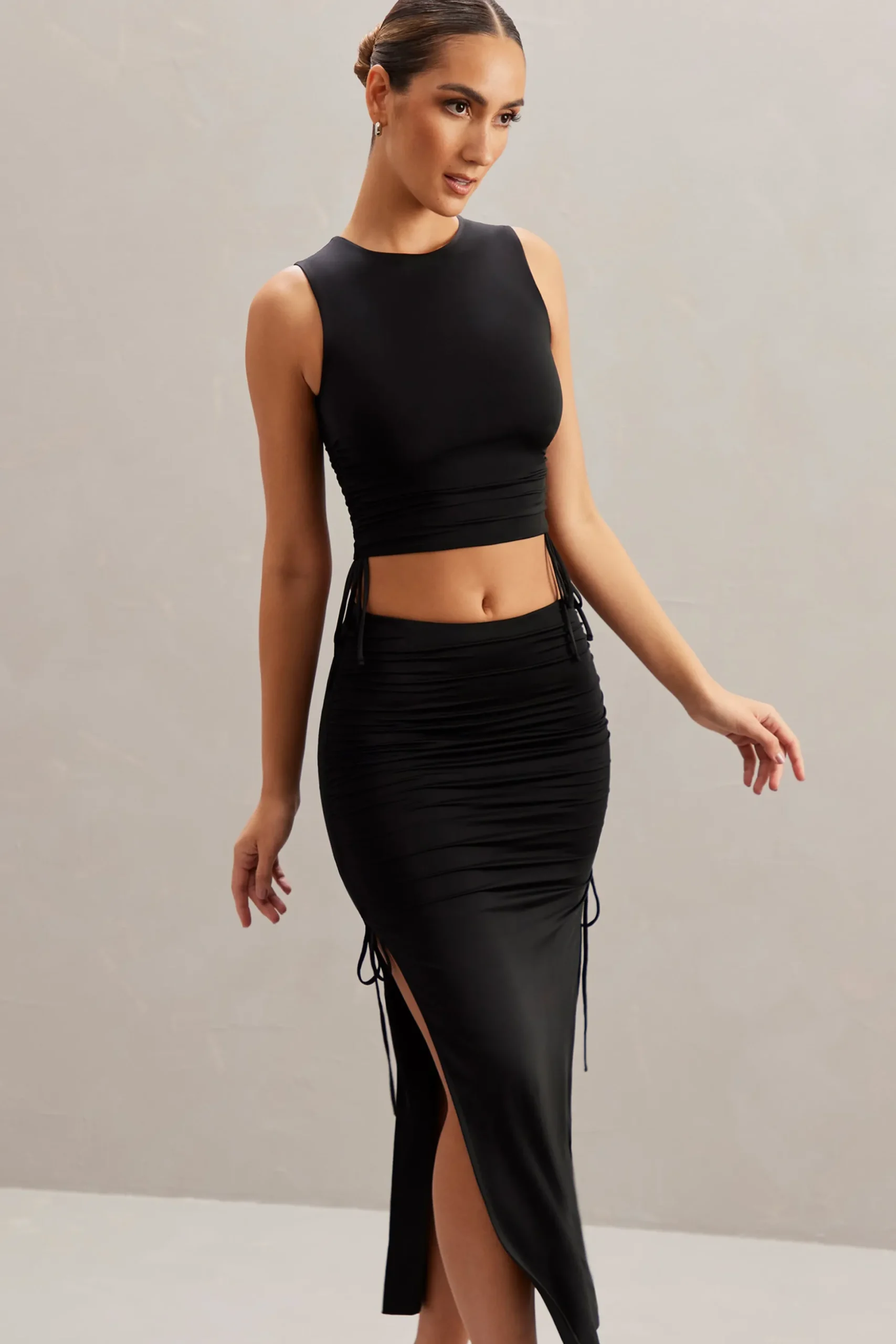 Oh Polly Skirts & Skorts | Co-Ords^Mid Rise Midi Skirt in Black