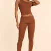 Oh Polly Women'S Clothing Sale - $65 And Under | Women'S Clothing Sale - $40 And Under^Mid Rise Modal Cashmere Blend Trousers in Chestnut Brown ChestnutBrown