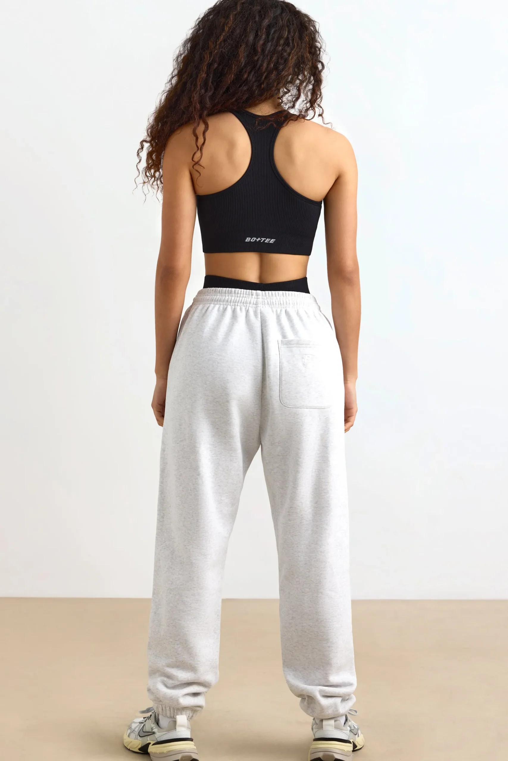 Oh Polly Tracksuits^Mid-Rise Joggers in Heather Grey HeatherGrey
