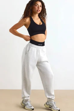 Oh Polly Tracksuits^Mid-Rise Joggers in Heather Grey HeatherGrey