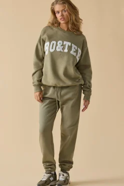 Oh Polly Tracksuits^Mid-Rise Joggers in Soft Olive SoftOlive