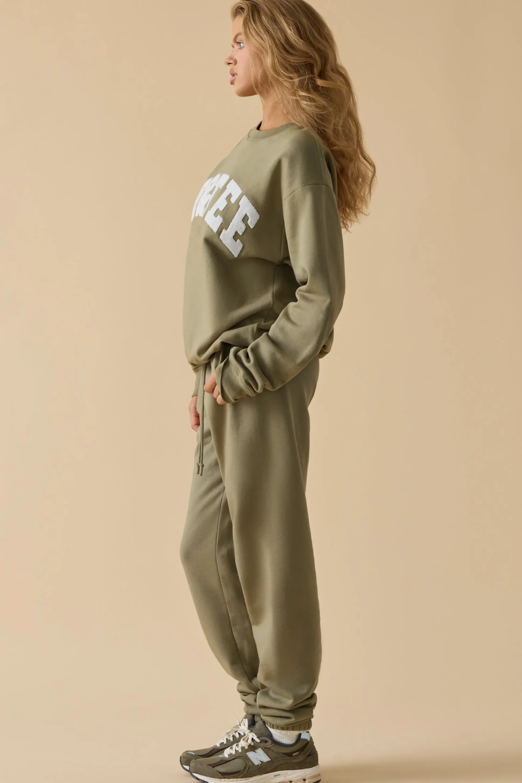 Oh Polly Tracksuits^Mid-Rise Joggers in Soft Olive SoftOlive