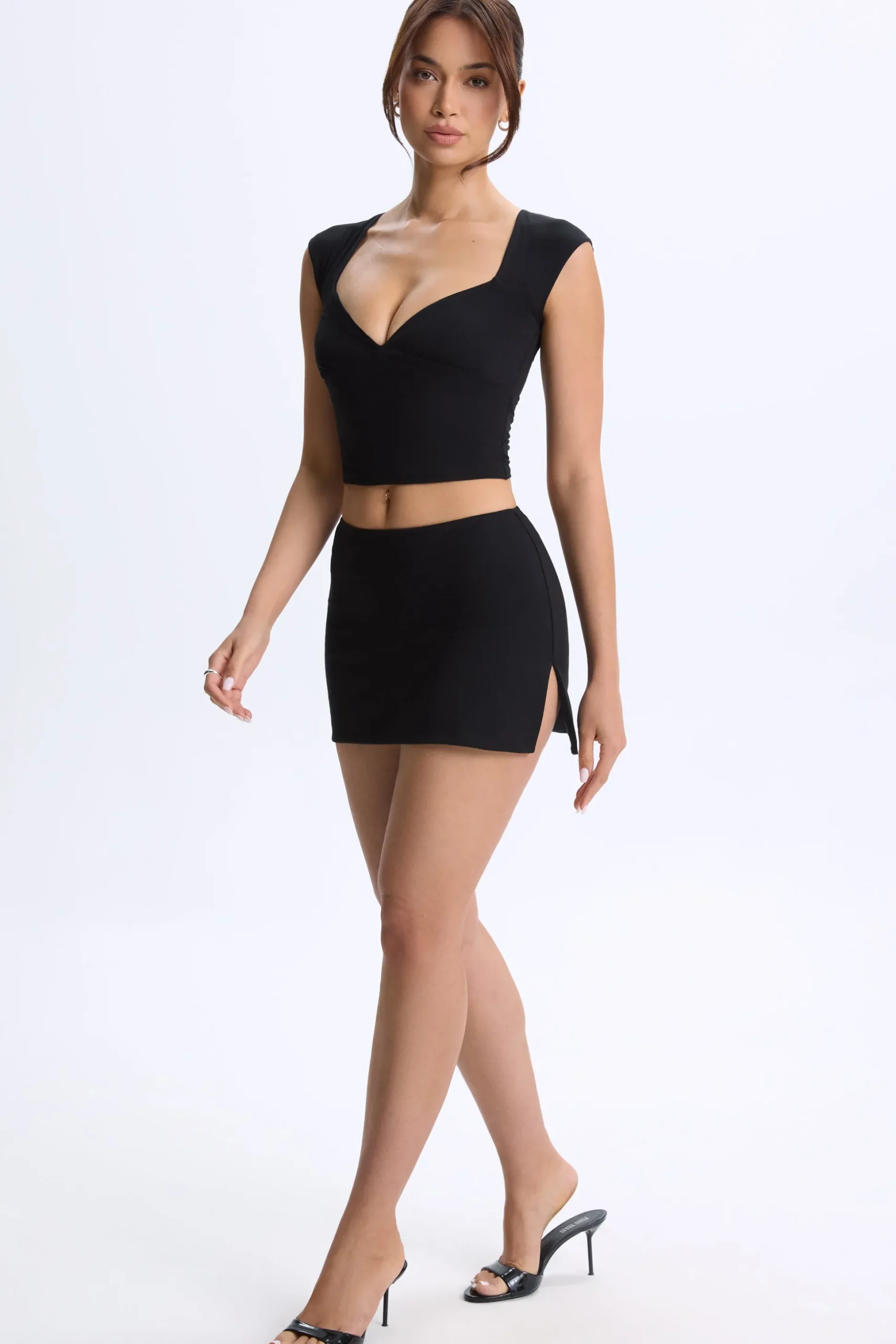 Oh Polly Skirts & Skorts | Co-Ords^Mid-Rise Micro Mini Skirt in Black