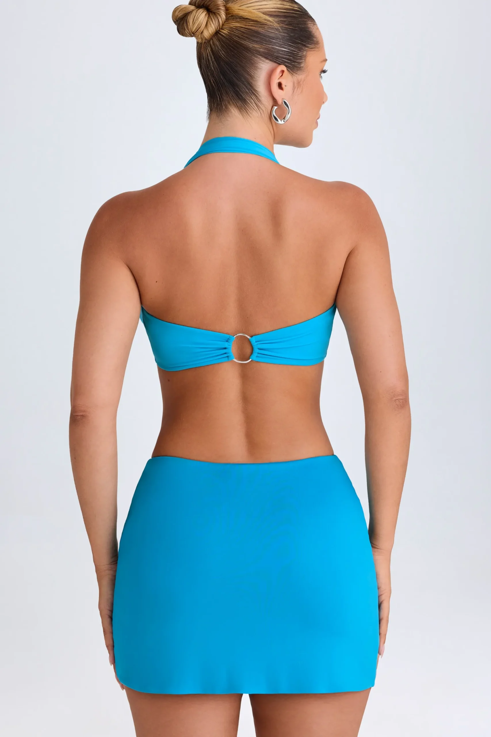 Oh Polly Skirts & Skorts | Co-Ords^Mid-Rise Micro Mini Skirt in Aqua Blue AquaBlue