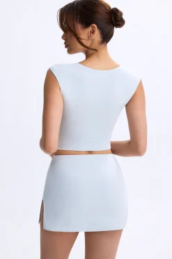 Oh Polly Women'S Clothing Sale - $65 And Under | Women'S Clothing Sale - $40 And Under^Mid-Rise Micro Mini Skirt in Dusty Blue DustyBlue