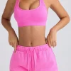 Oh Polly Matching Sets | Shorts^Mid-Rise Sweat Shorts in Sugar Pink SugarPink