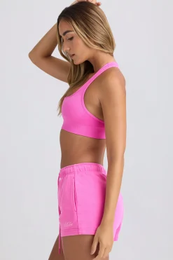 Oh Polly Matching Sets | Shorts^Mid-Rise Sweat Shorts in Sugar Pink SugarPink