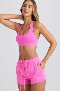 Oh Polly Matching Sets | Shorts^Mid-Rise Sweat Shorts in Sugar Pink SugarPink