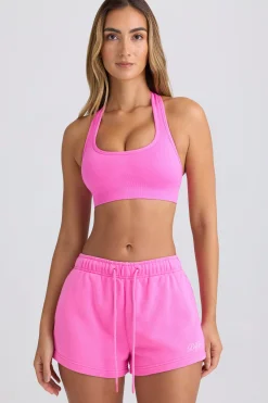 Oh Polly Matching Sets | Shorts^Mid-Rise Sweat Shorts in Sugar Pink SugarPink