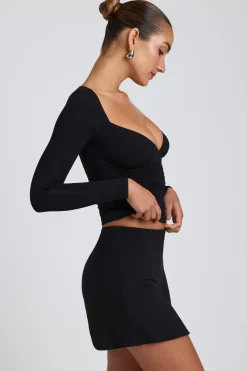 Oh Polly Skirts & Skorts | Co-Ords^Modal A-Line Mini Skort in Black