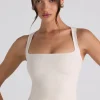 Oh Polly Co-Ords | Tops^Modal Bow-Detail Crop Top in Ivory