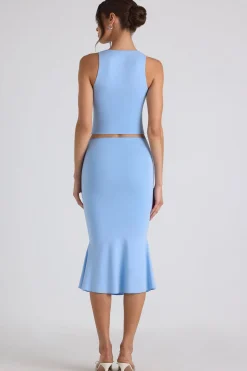 Oh Polly Skirts & Skorts | Co-Ords^Modal Bow-Detail Mid-Rise Midi Skirt in Sky Blue SkyBlue