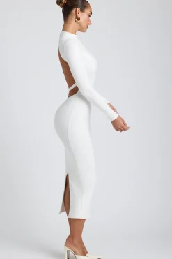 Oh Polly Women'S Clothing Sale - $65 And Under^Modal Cross-Back Midaxi Dress in White
