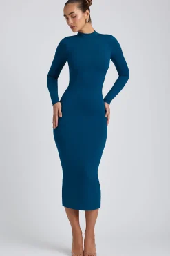 Oh Polly Elevated Essentials | Fall Outfits^Modal Cross-Back Midaxi Dress in Deep Teal DeepTeal