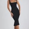 Oh Polly Fall Outfits | Graduation Dresses^Modal Lace-Trim Midaxi Dress in Black